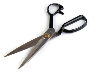 Krejčovské nůžky délka 25,5 cm / 10" - 1 ks - černá