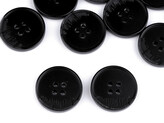 Knoflík oblekový velikost 24", 28", 32", 36", 40" - 20 ks - 4 (36") černá