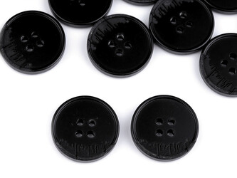 Knoflík oblekový velikost 24", 28", 32", 36", 40" - 20 ks - 4 (36") černá