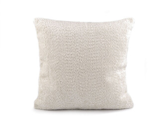 Povlak na polštář plyšový 45x45 cm - 1 ks - 1 krémová světlá