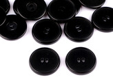 Knoflík velikost 32", 40", 44" podlouhlé dírky - 50 ks - 6 (44") černá