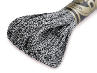 Vyšívací příze DMC Mouliné Light Effects - 1 ks - E317 Aluminum