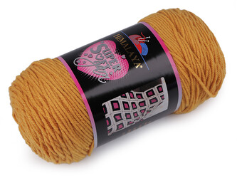 Pletací příze Super Soft Yarn 200 g - 1 ks - 6 (80825) hořčicová