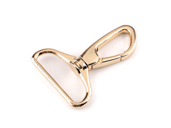 Kovová karabina s obrtlíkem průvlek 38 mm - 20 ks - 6 zlatá klasik