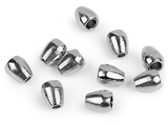 Kovová koncovka na šňůru Ø3,5 mm / ozdoba - 50 ks - 1 nikl