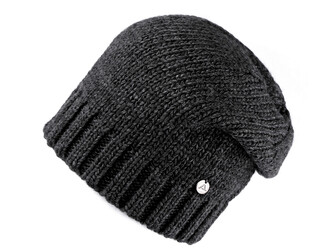 Zimní čepice unisex - 1 ks - 7 šedá tmavá