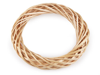 Proutěný věnec Ø25 cm - 1 ks - 3 přírodní