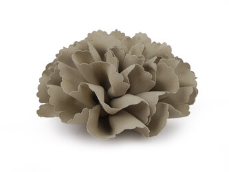 Textilní květ k našití a nalepení Ø10 cm - 10 ks - 3 béžová