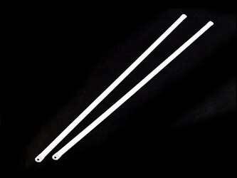 Výztuž do korzetu kovová šíře 8 mm více délek - 10 ks - 2 (35 cm) bílá