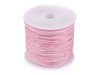 Šňůra bavlněná Ø0,8 mm voskovaná - 1 ks - 27 pudrová