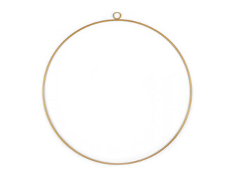 Kovový kruh Ø30 cm lakovaný - 1 ks - 1 zlatá mat