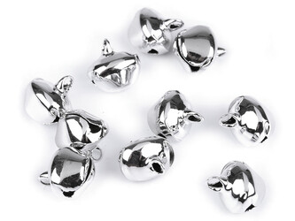 Rolničky 13x16 mm - 1000 ks - stříbrná