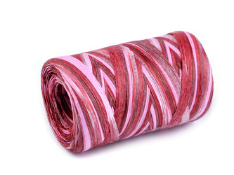 Lýko rafie k pletení tašek multicolor, šíře 5-8 mm - 1 ks - 2 růžová Lýko rafie k pletení tašek multicolor, šíře 5-8 mm - 1 ks - 2 růžová