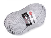 Pletací příze Cord Yarn 250 g - 1 ks - 9 (756) šedá nejsvětlější žíhaná