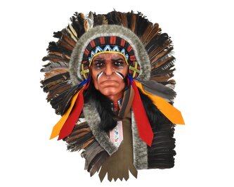 Závěsná dekorace Indiánský náčelník 50 cm - var. O