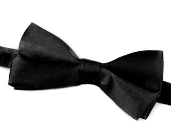 Malý saténový motýlek - 1 ks - 1 černá