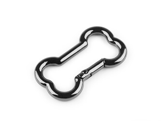 Karabina kost - 5 ks - 3 nikl černý