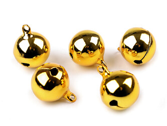 Rolničky Ø20 mm - 20 ks - 2 zlatá tmavá