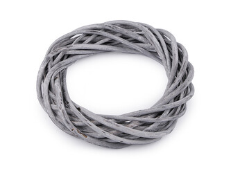 Proutěný věnec Ø20 cm - 1 ks - 2 šedá