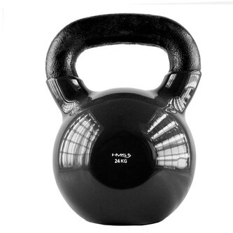 Kettlebell pokrytý vinylem HMS KNV24 24 kg, černý Velikost: 24 kg