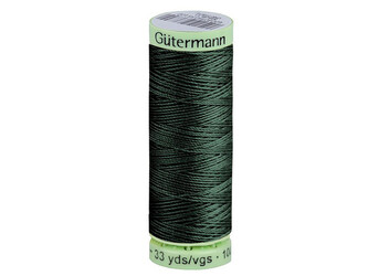 Polyesterové nitě Gütermann Jeans návin 30 m - 1 ks - 472 zelená tmavá