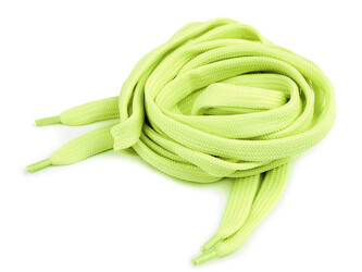 Tkaničky do bot, tenisek, mikin délka 130 cm - 2 ks - 3 (1108) žlutozelená ost.