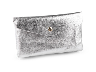 Peněženka metalická 9x16 cm - 1 ks - 1 stříbrná