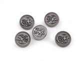 Kovový knoflík velikost 28"; 32"; 36" - 5 ks - 1 (28") nikl antik
