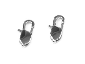 Karabinka z nerezové oceli 7x15 mm - 2 ks - platina