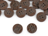 Knoflík laser velikost 24", 28", 32", 36" - 50 ks - 6 (28") hnědá
