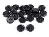 Knoflík oblekový velikost 24", 28", 32", 36", 40" - 20 ks - 7 (28") černá