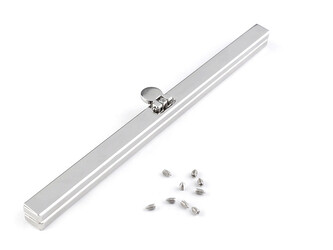 Rámeček na výrobu kabelky 19 cm vkládací - 1 ks - 1 nikl