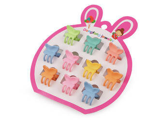 Skřipec do vlasů - 10 ks - 1 mix motýl