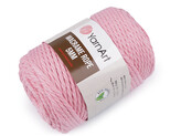 Pletací příze Macrame Rope Ø5 mm 500 g rozčesávací - 1 ks - 21 (762) růžová světlá