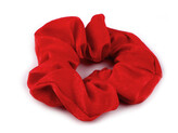 Gumička scrunchie do vlasů - 20 ks - 3 červená