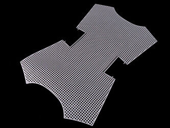 Plastová kanava / mřížka na kabelku - 1 ks - bílá