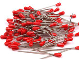 Špendlíky délka 60 mm čalounické - 100 ks - červená