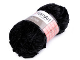 Pletací žinylková příze Velour 100 g - 1 ks - 8 (842) černá