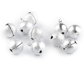 Rolničky Ø20 mm - 5 ks - 1 stříbrná světlá