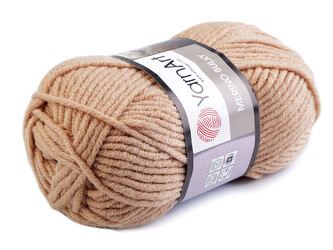 Pletací příze Merino bulky 100 g - 1 ks - 5 (511) béžová