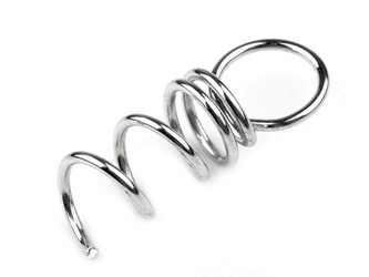 Očko na polystyrenové ozdoby 1x3 cm - 100 ks - 1 platina