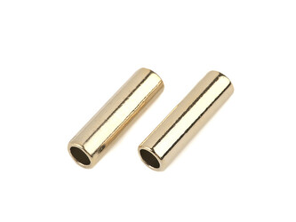 Kovová koncovka na šňůru Ø5,6 mm / ozdoba - 10 ks - 2 zlatá klasik