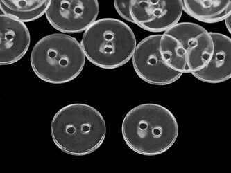 Knoflík mandlovací velikost 24" s praním do 95°C - 25 ks - 1 transparent