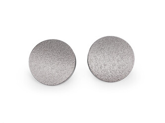 Kovový knoflík s designovým reliéfem velikost 38" - 25 ks - 1 nikl tm.