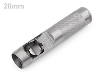 Výsečník / děrovač na látky Ø14;17;18;19;20;22 mm - 1 ks - 20 mm nikl