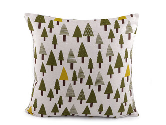 Vánoční povlak na polštář 45x45cm bavlněný - 2 ks - 2 zelená