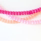 Papírové girlandy Pastelově růžové 3 ks x 3 m