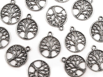 Přívěsek strom života Ø20mm - 20 ks - platina