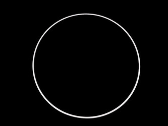 Kovový kruh Ø41cm lakovaný - 1 ks - 1 bílá