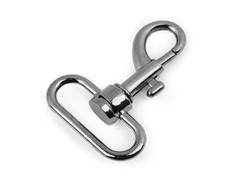 Kovová karabina s obrtlíkem průvlek 38 mm - 2 ks - 3 nikl černý